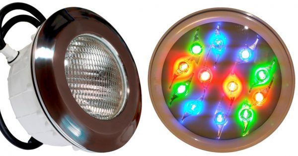 Lampa Basenowa Stalowa Ramka LED 12V -3